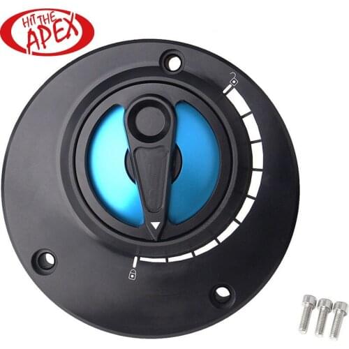 Fuel Tank Cap for SUZUKI GSX-R 1000 GSXR 1000 2003-2018 Motorcycle CNC Aluminum Keyless Twist off Nimble Quick Lock Gas Cover
