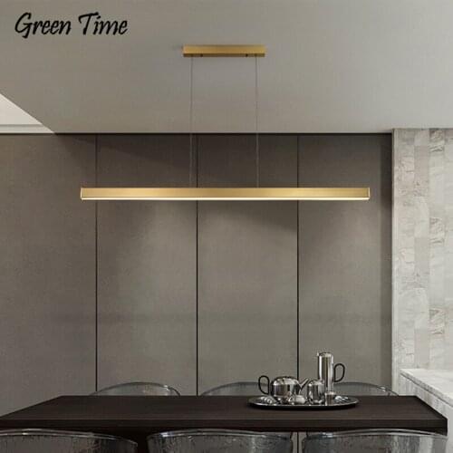 120CM 100CM Minimalist Led Hanging Chandeliers For Living room Dining room Bedroom Light Indoor Chandelier Lustre Copper Lamp