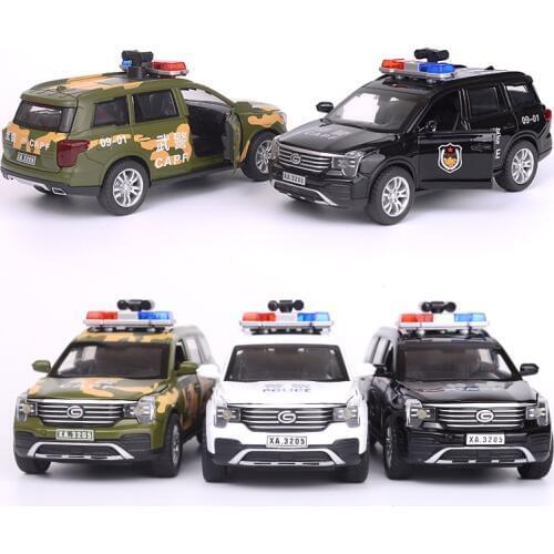 Simulation 1:32 pass GS8 special police alloy model,exquisite die-casting, sound and light pull back toy car model,free shipping