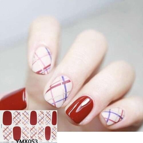 Nail art Full-Cover Sticker Sheet 14tips Sticker Polish Sticker YMX049-064