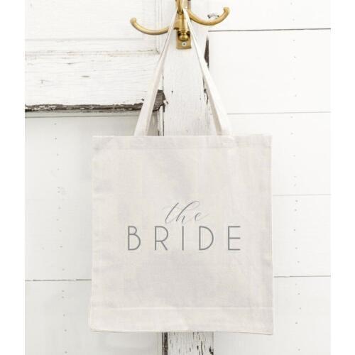 The bride women fashion wedding gift party tote bags Canvas bag shopping bags Travel bag gift Cosmetic bag handbag with zipper