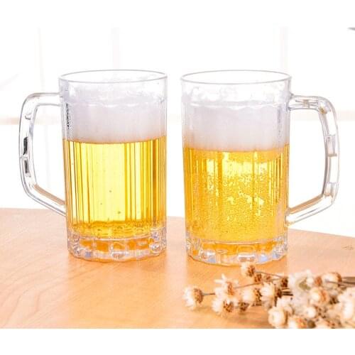 Transparent Drinking Cup Plastic Beer Juice Water Cup Unbreakable Beer Cup Breakfast Milk Coffee Mug Barware For Home Party