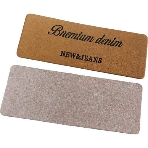 Custom High Quality Embossed Logo Clothing Leather Label Patch For Garment