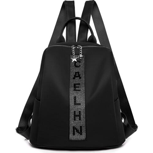 New Women Backpacks Fashion Shoulder Bag Female Waterproof Nylon Backpack Ladies Travel Mochilas Multi-Fucntion Bag Small