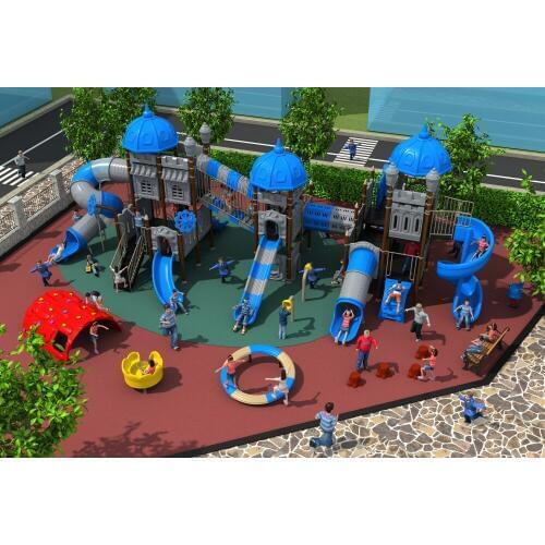 CE,ISO,TUV Combined outdoor playground park super quality European and Korea castle amusement play equipment YLW-17947