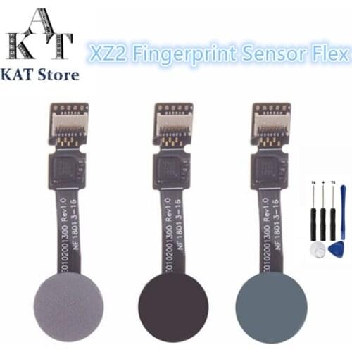 KAT For Xperia XZ2 XZ2 Compact Mini Fingerprint Sensor Scanner Touch ID Connect Flex Cable Quality Guarantee