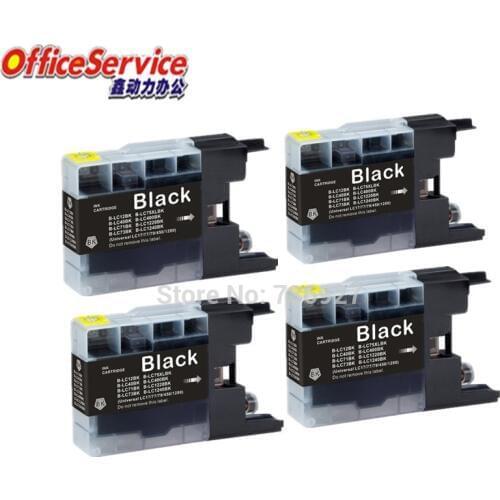 4 Black LC12 LC40 LC71 LC1220 LC1240 Compatible Ink Cartridge For Brother MFC-J432W J430W J6910DW J540N J740N J925N printer