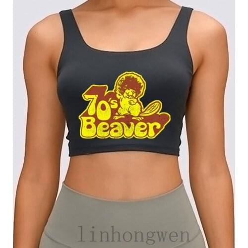70s Seventies Beaver Women Tank Top Fashion Summer Style O-Neck Cotton Personalized Standard Slim FiTank Top