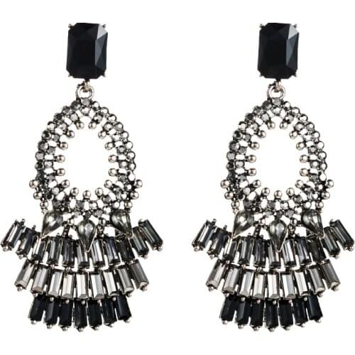2020 Special Offer Limited Brinco And The Earrings Female Big Exaggerated Fashion Multilayer Fan Eardrop Bohemia Stud