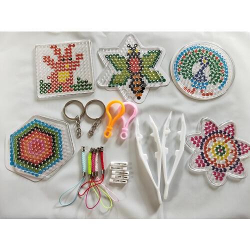 5pc templates for 7.5 mm perler beads,thermo mosaic Patterns for hama beads,beads perler paper ball template with colored paper