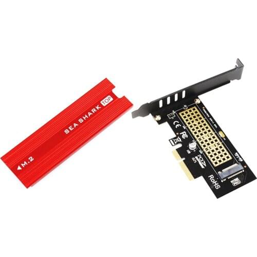 M.2 NVMe SSD NGFF TO PCIE X4 Adapter M Key Interface Card Suppor PCI Express 3.0 X4 2230-2280 Size M.2 FULL SPEED