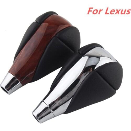 For Lexus IS250 RX350 RX450h IS350 ES300 ES350 GS300 GS350 LS460 LS430 LS600h Car Gear Shift Knob Plating Walnut Accessories