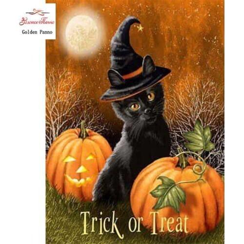 Diamond Painting Full Square 5D Diy Daimond Embroidery Diamant Mosaic Sale Displasy Broderie Diamant Halloween Cartoon Patterns