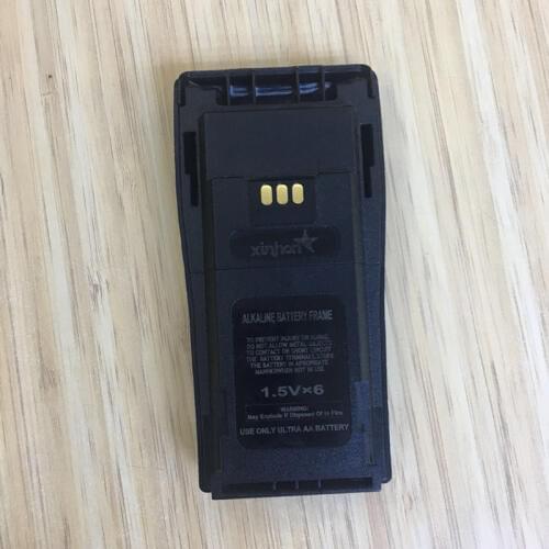 2X 6AA battery case box for Motorola DEP450 DP1400 PR400 CP140 CP040 CP200 EP450 CP180 GP3188 etc wakie talkie with belt clip