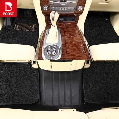 Boost Car Floor Mats For Toyota Prado Fj120 Fj90 Fj150 Fj95 Waterproof Add Silk Coil Automobile Auto Foot Pads