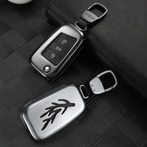 Aluminium Alloy Car Key Case for Volkswagen Golf MK7 Tiguan Skoda Kodiaq Octavia Superb