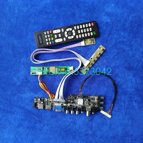 For LTN154AT07-001/002/201/301/401/501/601/B01/C03 DVB-T USB+AV 1CCFL LVDS 30Pin 3663 digital 1280*800 controller board kit