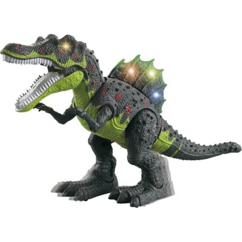 Electric Dinosaur Spiny Dragon Kids Toys Robot Pet Animal Model Lighting Roar Walking Boys Children Birthdays Gifts 52 CM