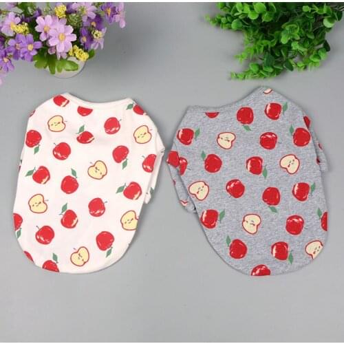 Cotton Dog T-shirt Pajamas Cat Puppy Dog Clothes Summer Pet Shirt Pyjama Yorkshire Poodle Bichon Pomeranian Pug Clothing Costume