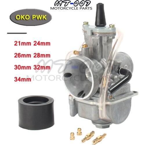 Motorcycle 4T Carb for OKO Carburetor pwk 21 24 26 28 30 32 34 mm With Power Jet Fit Race Scooter ATV UTV Universal