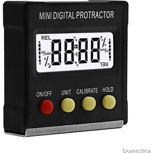 Mini Inclinometer With Magnetic Digital Display 360 Degree Inclinometer Level ABS Plastic Shell Base Measuring Tools New Arrival