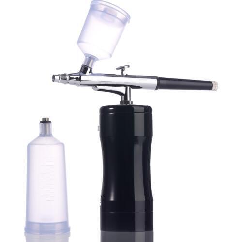 Mini Portable Beautiful Airbrush Set Small Spray Pump Pen Set Air Compressor Kit for Art Painting Tattoo Craft Cake Spray Model