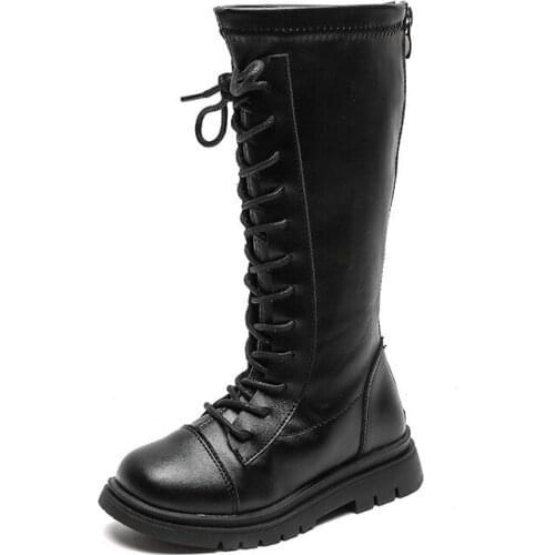 CNFSNJ Fashion Brand Girls Boots autumn Winter Princess Kids Boots Warm Cotton With Ruffles Chic Big Children Shoes Flouncing