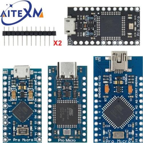 PRO MICRO/MINI/TYPE-C USB 5V 16MHz Board Module For Arduino/Leonardo ATMEGA32U4-AU/MU Controller Pro-Micro Replace Pro Mini 1PCS