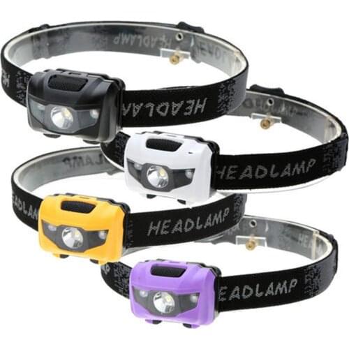 New Plastic Adjustable Head Lamp 3w Rechargeable Led Running Headlamp