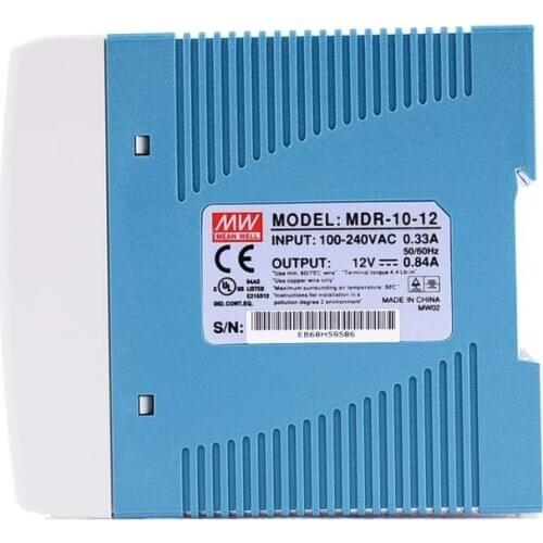 Original Mean Well MDR-10-12 DC 12V 0.84A 10W meanwell Single Output Industrial DIN Rail Power Supply