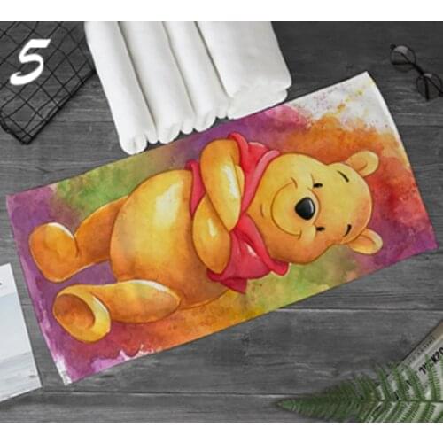 Disney Winnie Pooh Bear Bath Towel Pet Tigger Anime Cartoon Children Baby Girls soft Customized Bath Washcloth 80x160cm