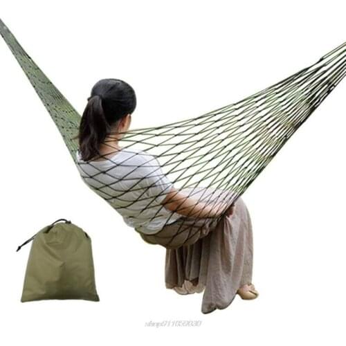 Portable Garden Nylon Hammock Sewing Chair Hanging Mesh Single Sleeping Bed for Travel Camping Jy8 21 Dropship