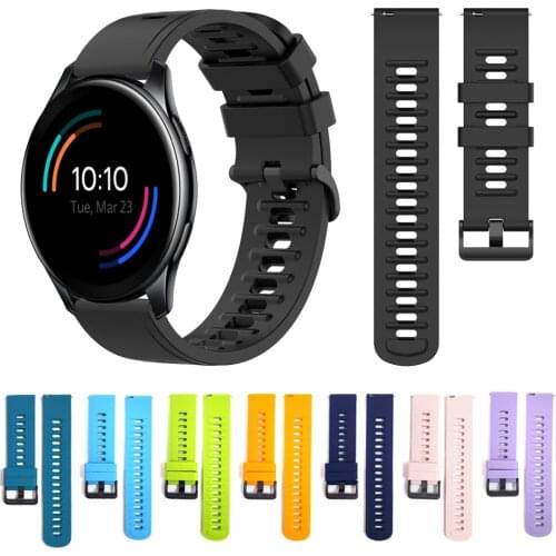 22mm Silicone Sport band For Oneplus Watch Wrist Strap For one plus watch Replaceable Bracelet watchbands ремешок Correa