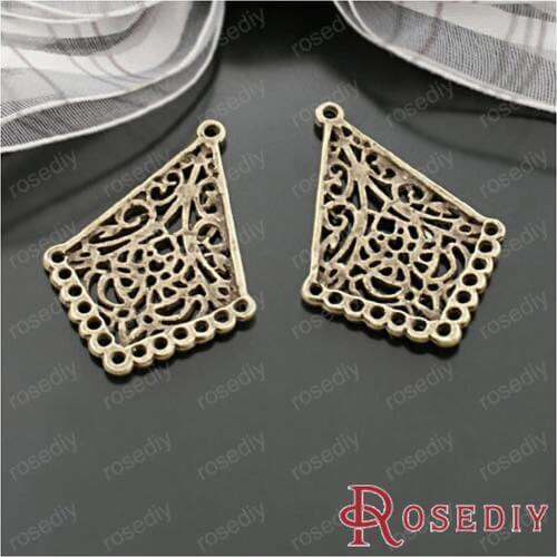 Wholesale 35*25mm Antique Bronze Alloy Connectors for Earrings Making Diy Jewelry Findings Accessories 20 Pieces(JM5398)