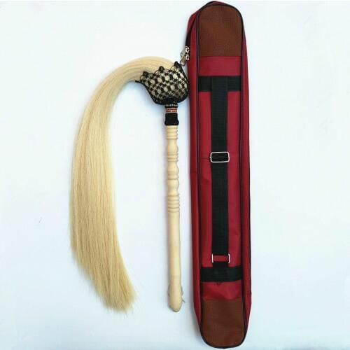 Tai Chi Whisk Buddha Dust Dust Really Ponytail Whisk Taoism Fu Dust Ponytail Throw You Peach Jujube Tree