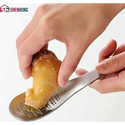 Amazing Spoon Lime Lemon Ginger Tea Cheese Grater Wasabi Stainless Garlic Press Cozinha Grinding Tools Accessoire De Cuisine