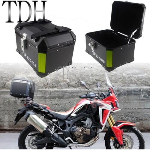 Waterproof 45L Rear Luggage Carrier Storage Box Top Case Trunk Suitcase Cargo for Honda CRF1000L Africa Twin CB500X CB1100 NC750