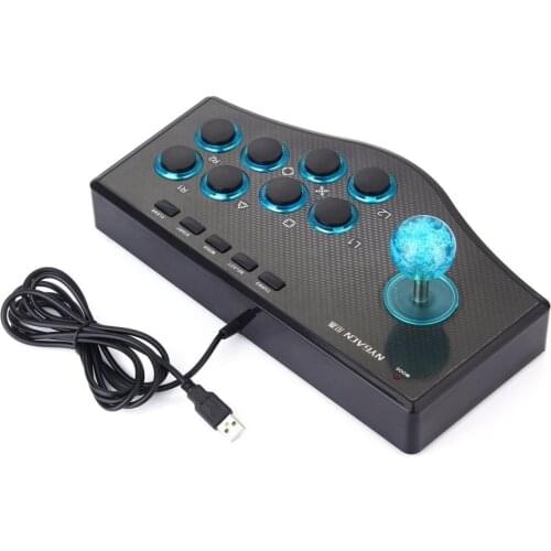 3 In 1 USB Wired Game Controller Arcade Fighting Joystick Stick For PS3 Computer PC Gamepad Engineering Design Gaming Console