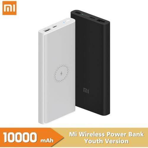Xiaomi Wireless Power Bank 10000mAh Youth WPB15ZM USB C Mi Powerbank 10000 Qi Fast Wireless Charger Portable Charging Poverbank