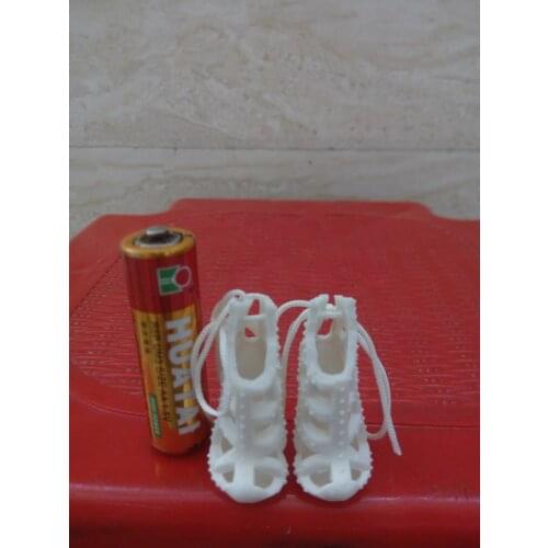 Custom 1/6 Figure Fashion White Womens sandals Shoe For 12" Female Body