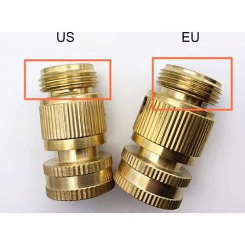 1pc Quick Connect 3/4 inch Hose Connector Brass Easy Fitting Quick Disconnect Hose Fittings