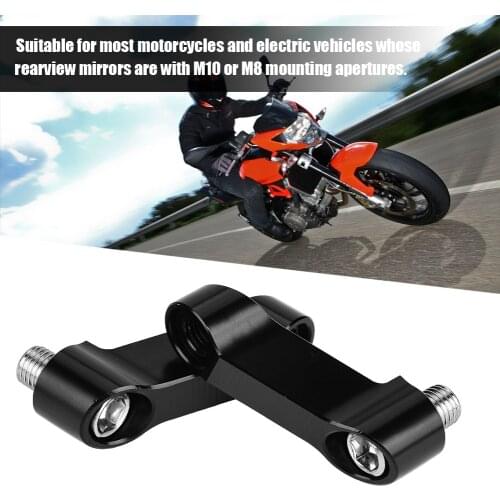 10mm 8mm Motorcycle Rearview Mirror Adapter Kit Riser Mount Extender For Most Motorcycles And Electric Vehicles