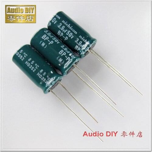 10PCS/50PCS Nichicon old style BP-P DB 3.9uF 50V 50v3.9uf audio non-polar electrolytic capacitor
