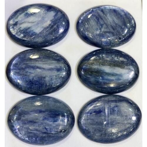 100% Natural Kyanite Bead Cabochon,Semi-precious Gem stone Cabochons 22x30mm oval CAB Jewelry finger Ring Face, 2pcs/lot