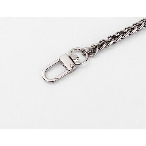 Chain accessories DIY non-fading chain female diagonal shoulder strap chain high-end oblique gold metal flat chain