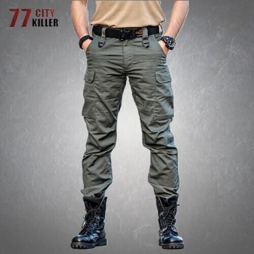 Military Cargo Pants Men SWAT Combat Training Tactical Trousers Male Outdoor Climbing Camping Multiple Pockets Mens Pants Jogger