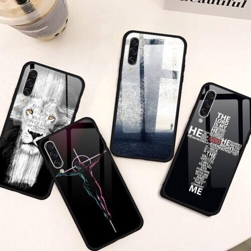 Faith Christian Religious Jesus Phone Case Tempered glass For Samsung S10 S20 plus Ultra E note8 note9 note10 pro