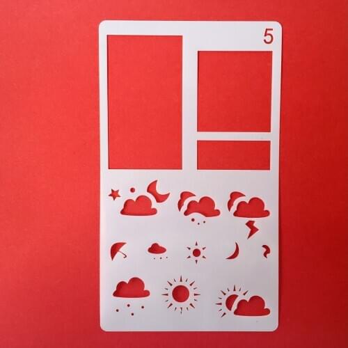 Diy Pochoirs Scrapbooking En Plastique Handbook Painting Mold Accounting Scrapbooking Dies Metal Frame