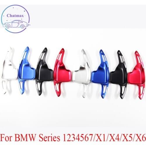 DSG For BMW Series 1234567/X1/X4/X5/X6 2013-2019 Aluminum Alloy Steering Wheel Shift Paddle Shifters Extension Interior