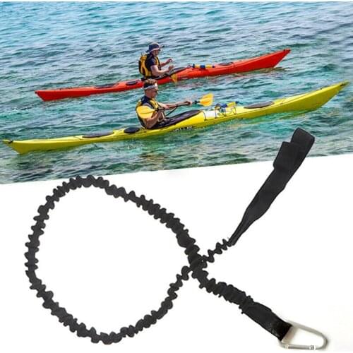 Rowing Boat Elastic Paddle Leash Sport anoe Safety Fishing Rod Surfboard Surfing Coiled Lanyard Kayak Safety Accessories